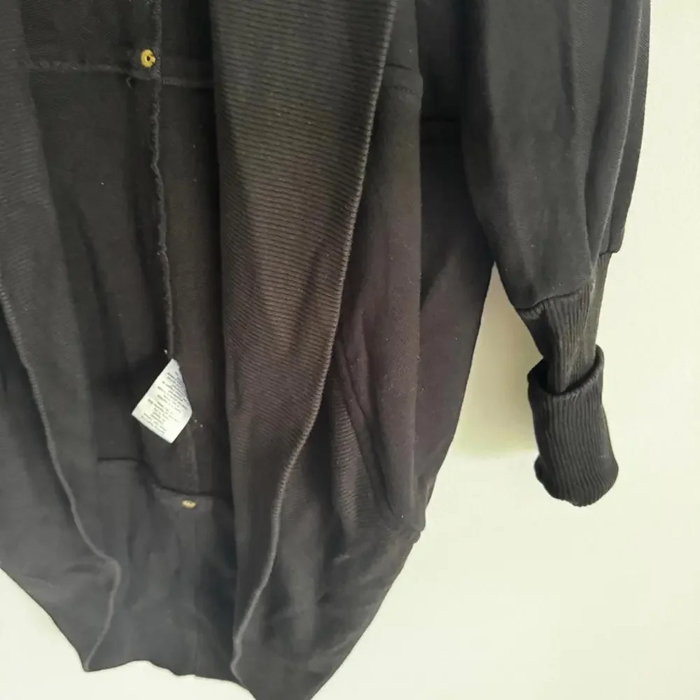 🖤 Aritzia Wilfred Relaxed Diderot Cocoon Cardigan Sweater Black Studded - Picture 5 of 8